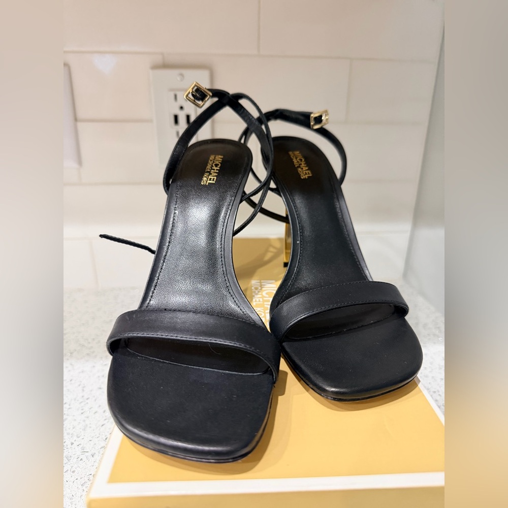 Michael Kors Black Strappy Heels